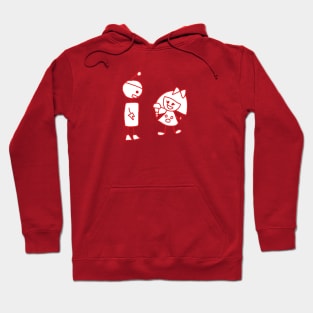 HKo and TRobot RED by Hidemi Woods Hoodie